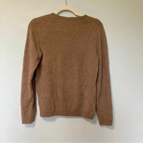 L.L. Bean tan 100% cashmere sweater - Picture 2 of 5